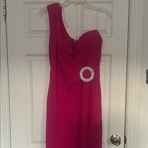 Elegant Pink Evening Jumpsuit